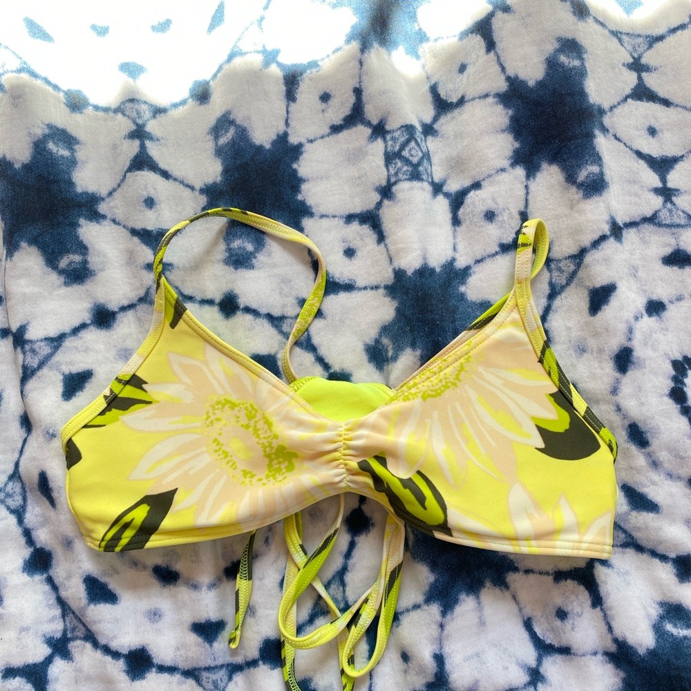 AERIE sunflower bikini top